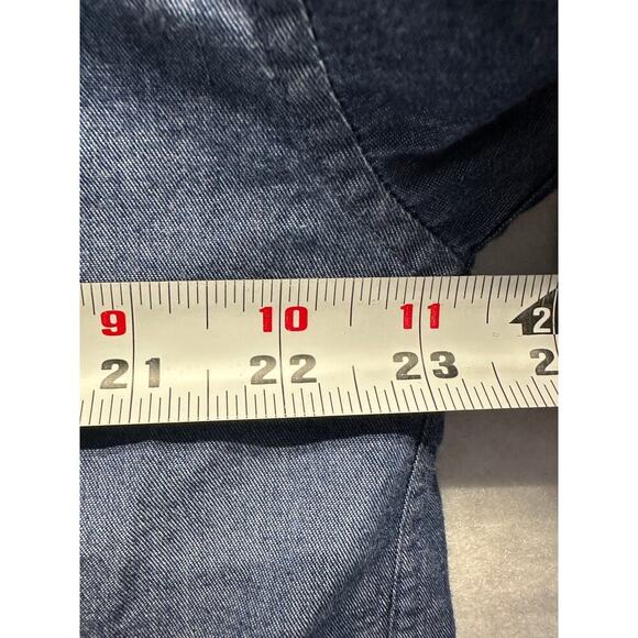 Field Gear FG Vintage 100% Cotton Mens Button Up Size Large Denim Chambray - Picture 4 of 7